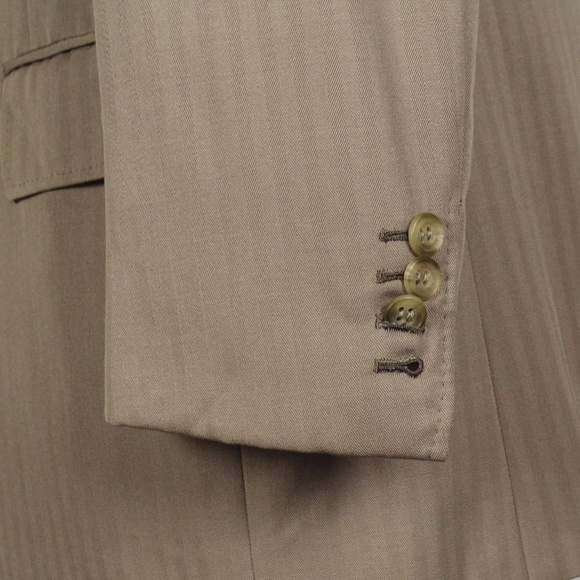 RARE Norman of #SavileRow 40S Beige Sport Coat 611 - Picture 5 of 8